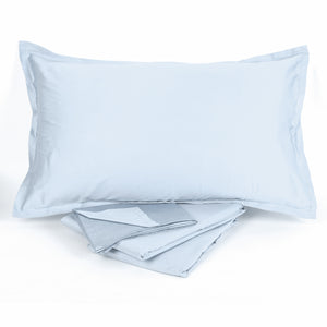 Completo letto raso di cotone 60 fili matrimoniale Zer0bed 100% Olympia 4 volani
