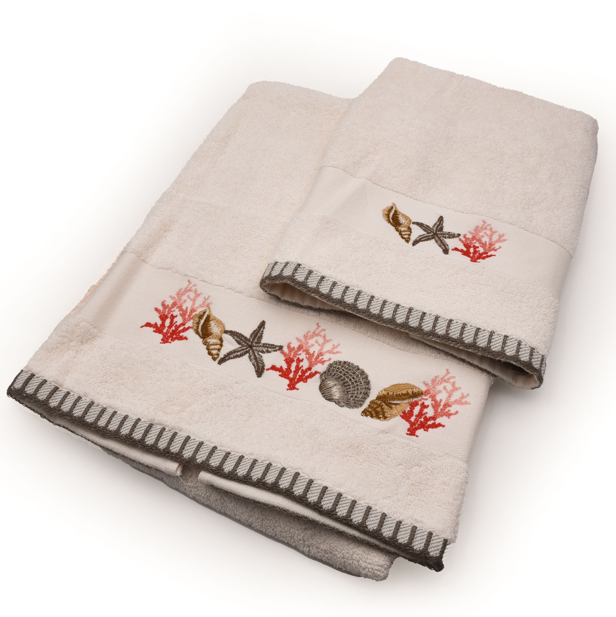 Set 2 asciugamani bagno viso + ospite idea regalo per natale