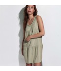 Abitino scollo a V con balze Admas 61471