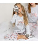 Pigiama bimba caldo cotone con gufo 3D Admas 63351