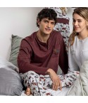 Pigiama uomo con bassotti caldo cotone Admas 63798