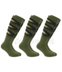 0 Calze da uomo lunghe termiche 80% lana 3 paia mimetiche verde 