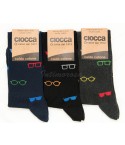 0 Calze uomo lunghe  Ciocca 135 moda caldo cotone 