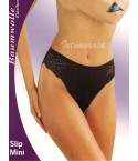 0 Slip Timor vita alta in cotone e pizzo 6 pz 