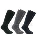 0 Calze da uomo lunghe termiche 80% lana 3 paia assortite 