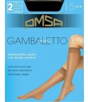 Gambaletto velato Omsa 15 den bordino soft pack