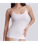Canotta top donna spalla sottile in microfibra Bellissima 