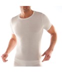 Maglia intima uomo girocollo Liabel mezza manica lana cotone 0532123