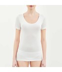 Maglia donna maniche corte cotone e lana Ragno 072457