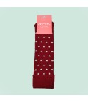 Calze antiscivolo Admas 22202 bordeaux cuoricini 1 paio