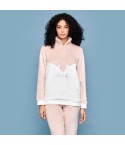 Pigiama donna rosa coral gattino Cippi 2253