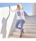 Pigiama Donna in cotone stampa floreale Jadea 3221