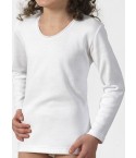 Maglia bambina Snelly 4045c manica lunga caldo cotone 