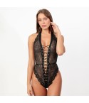 Body in pizzo semitrasparente incrocio frontale Admas 43607