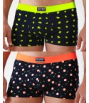Boxer agrumi fluo in cotone Admas 48381 2 pezzi