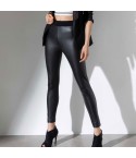 Leggings Jadea 4877 in eco pelle nero zoom