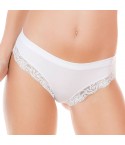 Slip donna vita bassa jadea 518 cotone e pizzo 3pz