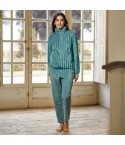 Pigiama donna maglia full zip coral Jadea 5236