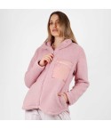 Giacca da camera corta in coral sherpa con zip Admas 57541