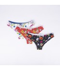 Brasiliano donna jadea 6036 vita bassa floreale 3 pezzi