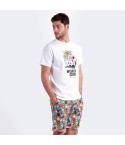 Pigiama uomo estivo Smiley 60992 100% cotone