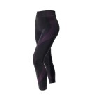 Leggings donna sportivo Jadea Fitness 610632 traspirante nero / fuxia