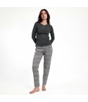 Pigiama donna maglia a costine Admas 63620