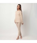 Pigiama donna a costine morbidissimo Admas 63655