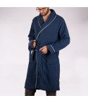 Vestaglia lunga uomo invernale Cippi 6873 caldo pile blu navy 
