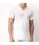 Maglia intima uomo Cagi 1304 filo di scozia manica corta V
