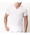  Maglia intima uomo Cagi 1305 cotone a punta manica corta 