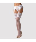 Sexy calze donna Obsessive 810-sto-2 balza in pizzo bianco