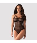Sexy body intimo Obsessive 818-ted-1 cavallo aperto pizzo nero