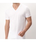 Maglia uomo Cagi 1807 mezza manica scollo a V cotone