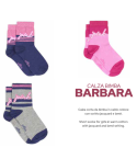 Calze corte caldo cotone bimba Pompea Junior Barbara 6 paia