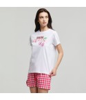 Pigiama donna estivo corto 100% cotone Pompea Frida