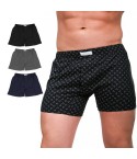 Boxer uomo in 100% cotone Rossoporpora 207 fantasia 3 pezzi 