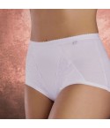 Slip da donna maxi contenitivo Cotonella ad618 in cotone e pizzo 
