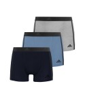 Boxer uomo Adidas Active Flex 3-stripes cotone elasticizzato assortiti 3pz