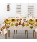 Tovaglia in cotone zucca girasoli foglie Alba Girasole Irge sabbia