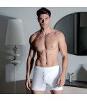 Boxer da uomo Nottingham B12930 con apertura cotone filo di scozia 3 pezzi fronte bianco modello