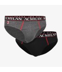 Slip uomo assortite in cotone AC Milan Hermet 2 pz