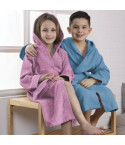 Accappatoio Biancaluna bambino in spugna con cappuccio 
