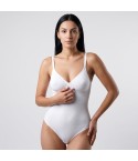 Body Gios Peonia in cotone con coppe foderate avanti