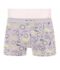 Boxer da uomo Nai 8534 fantasia floreale in cotone elasticizzato 