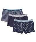 Boxer uomo ragazzo Rossoporpora ub1444 assortito 3 pezzi 