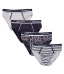 Slip moda da uomo Rossoporpora us1449 cotone elasticizzato 4 pz 