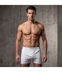 Boxer uomo in 100% cotone Rossoporpora 205 fantasia rombi 3 pezzi 