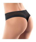 Brasiliana Sièlei flower 2507 microfibra senza cuciture retro nero modella