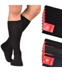 0 Calze uomo sanitarie lunghe coste caldo cotone Futura 6 paia 
